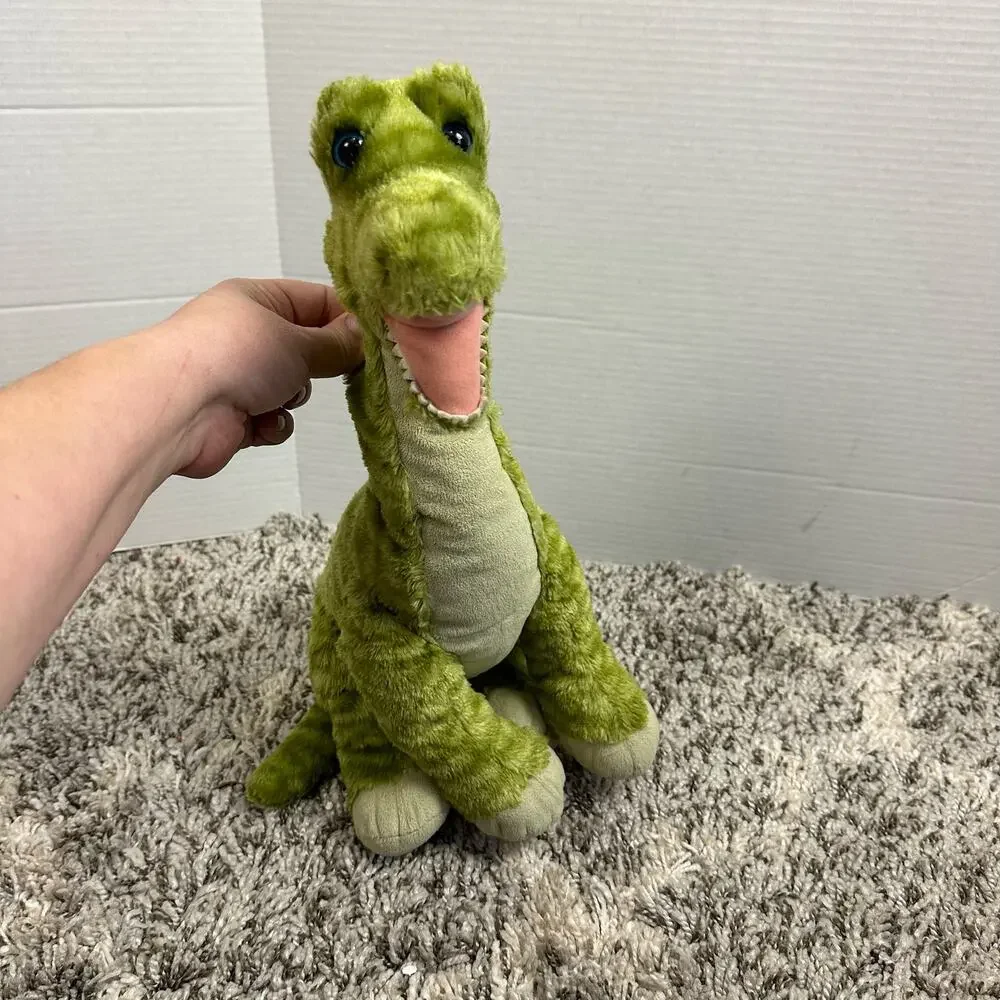 Build a Bear Green Brontosaurus Dinosaur Plush Floppy Stuffed Animal